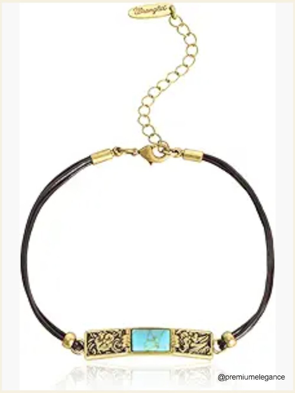 Faux Leather Wrap Bracelets for Women Western Cowgirl Turquoise Jewelry